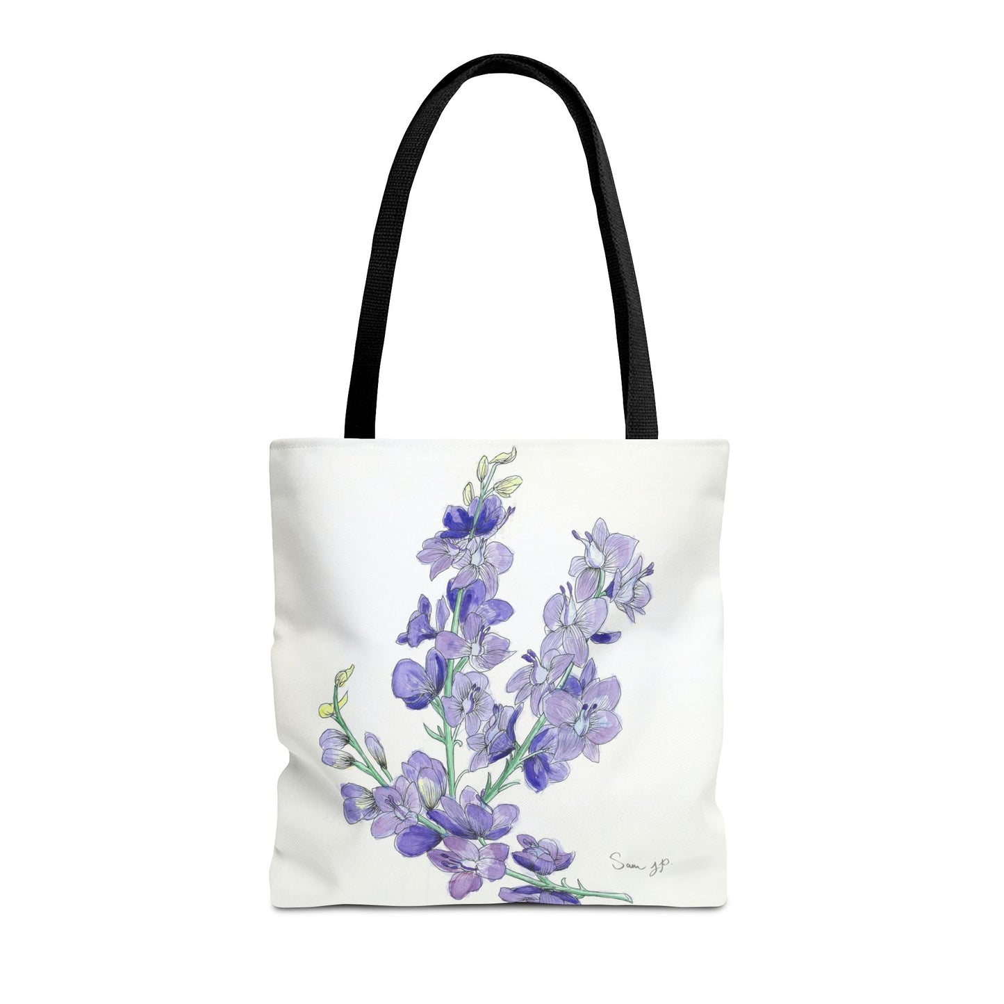 "Larkspur Study" Tote Bag