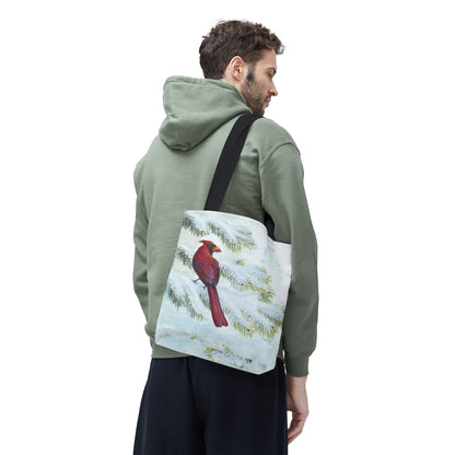 "Vermillion Winter" Tote Bag