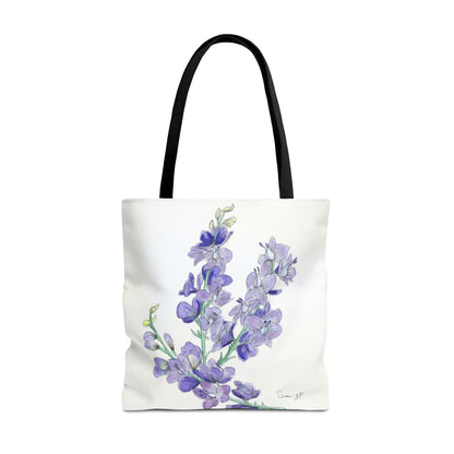 "Larkspur Study" Tote Bag