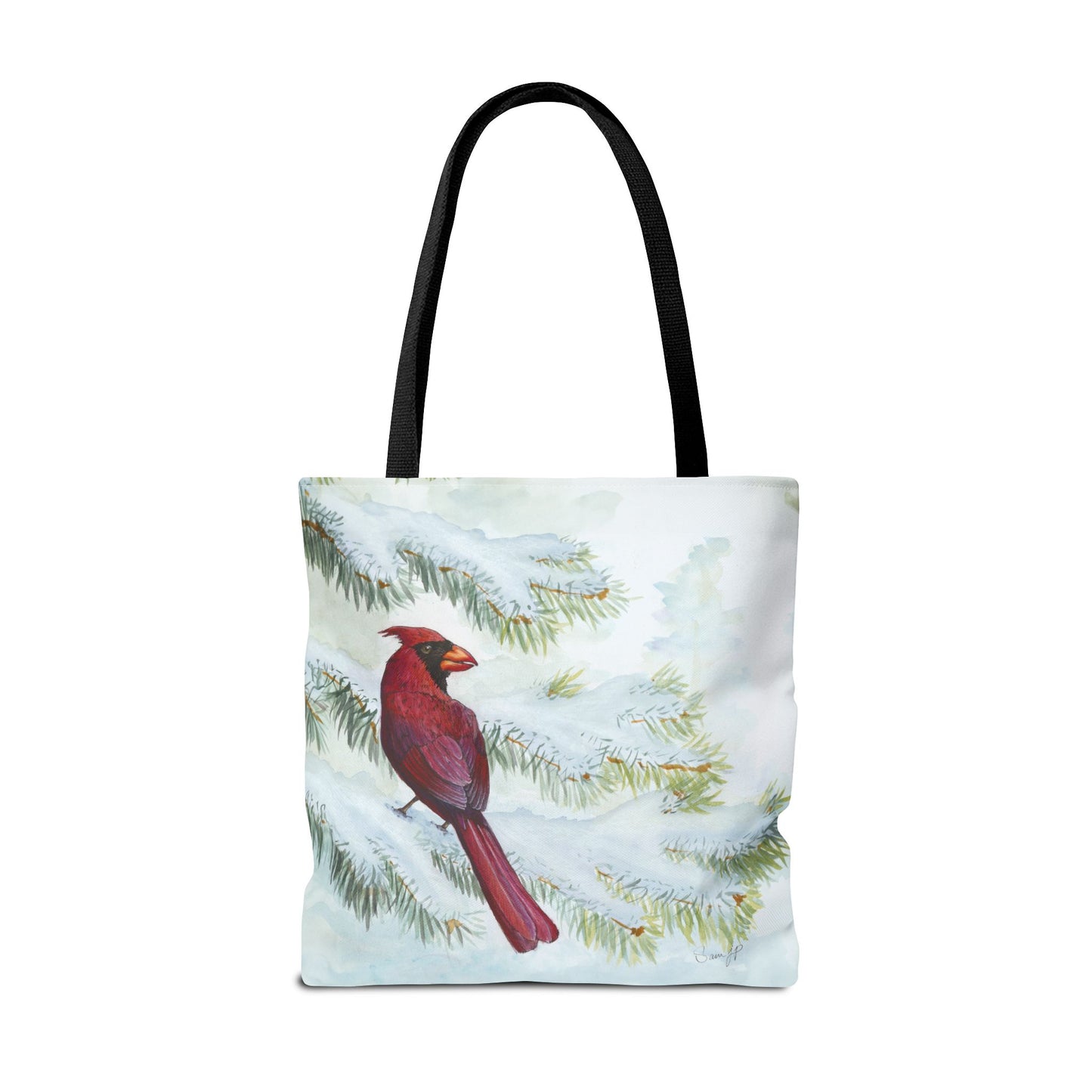 "Vermillion Winter" Tote Bag