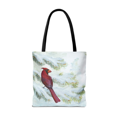 "Vermillion Winter" Tote Bag