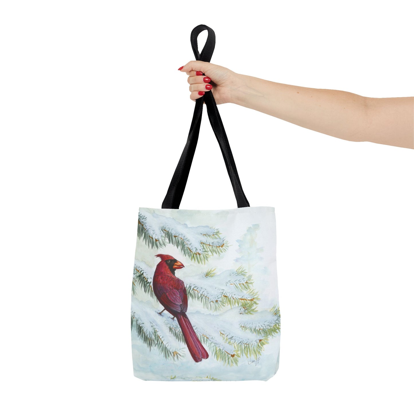 "Vermillion Winter" Tote Bag