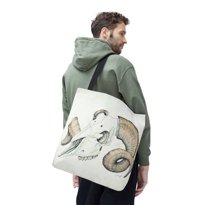 "Ram Skull Study" Tote Bag