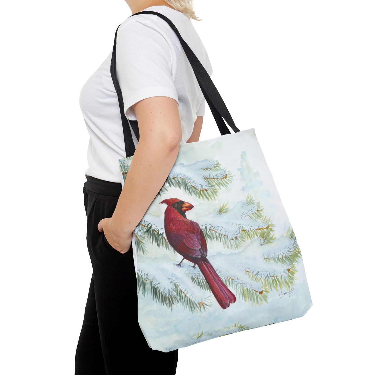 "Vermillion Winter" Tote Bag