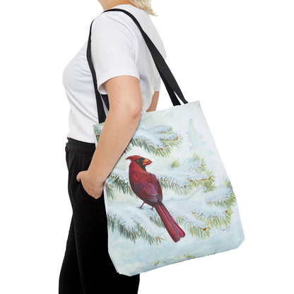 "Vermillion Winter" Tote Bag