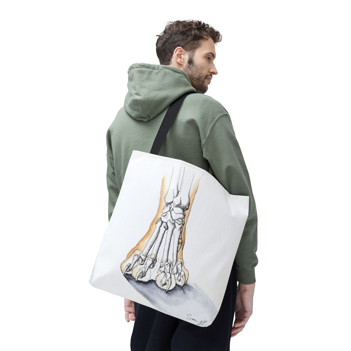 "Feline Paw Study" Tote Bag