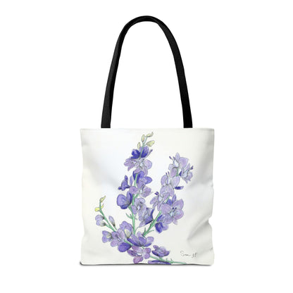 "Larkspur Study" Tote Bag