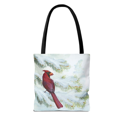 "Vermillion Winter" Tote Bag