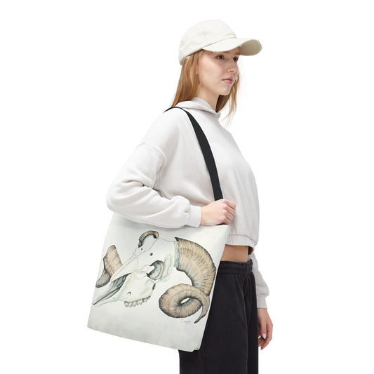 "Ram Skull Study" Tote Bag
