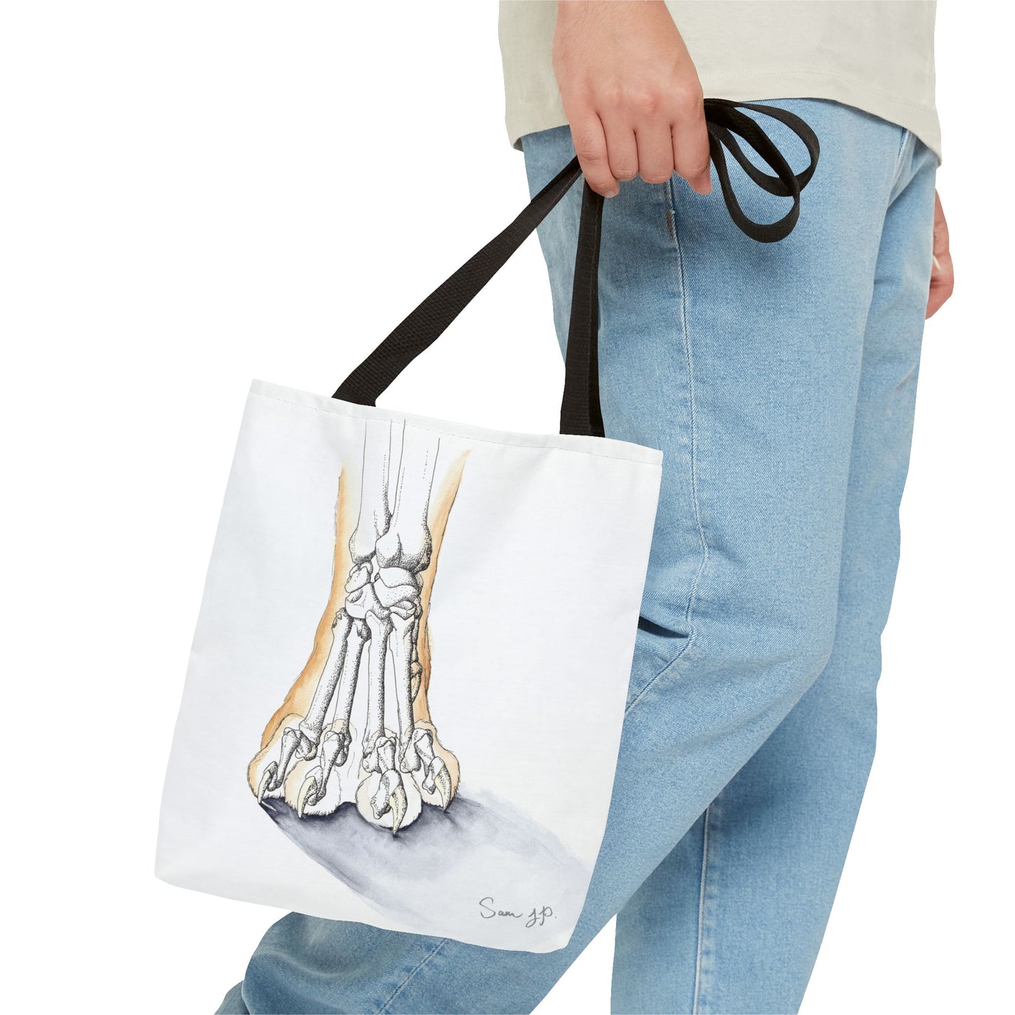 "Feline Paw Study" Tote Bag