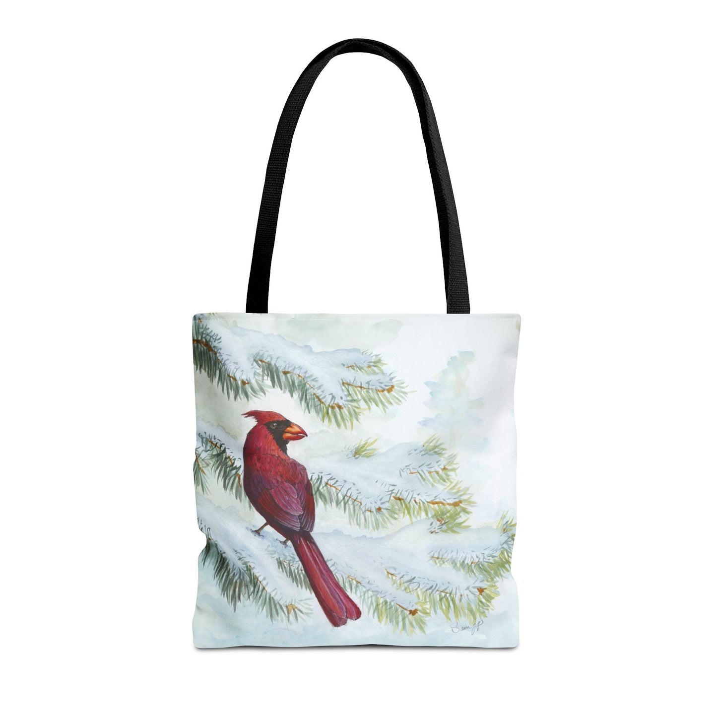 "Vermillion Winter" Tote Bag
