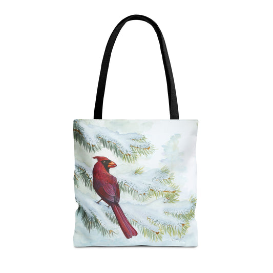 "Vermillion Winter" Tote Bag