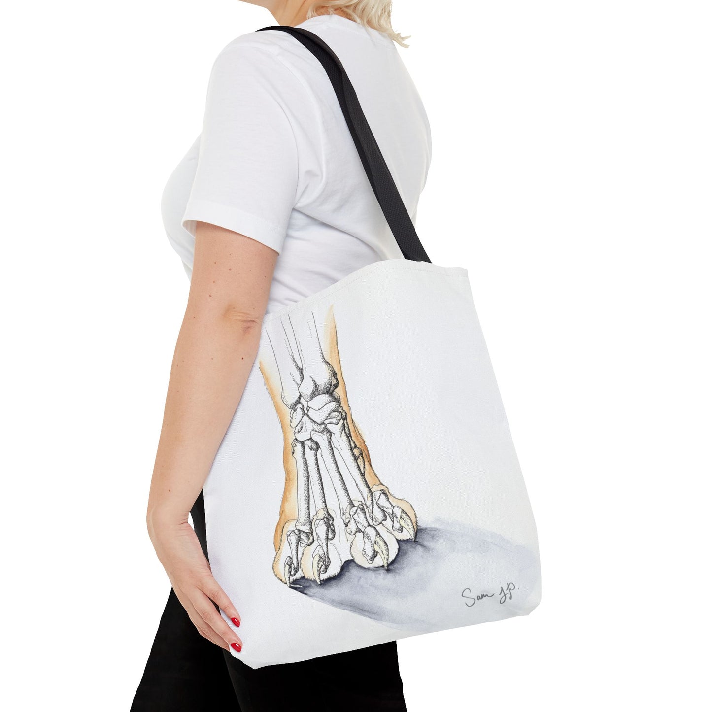 "Feline Paw Study" Tote Bag