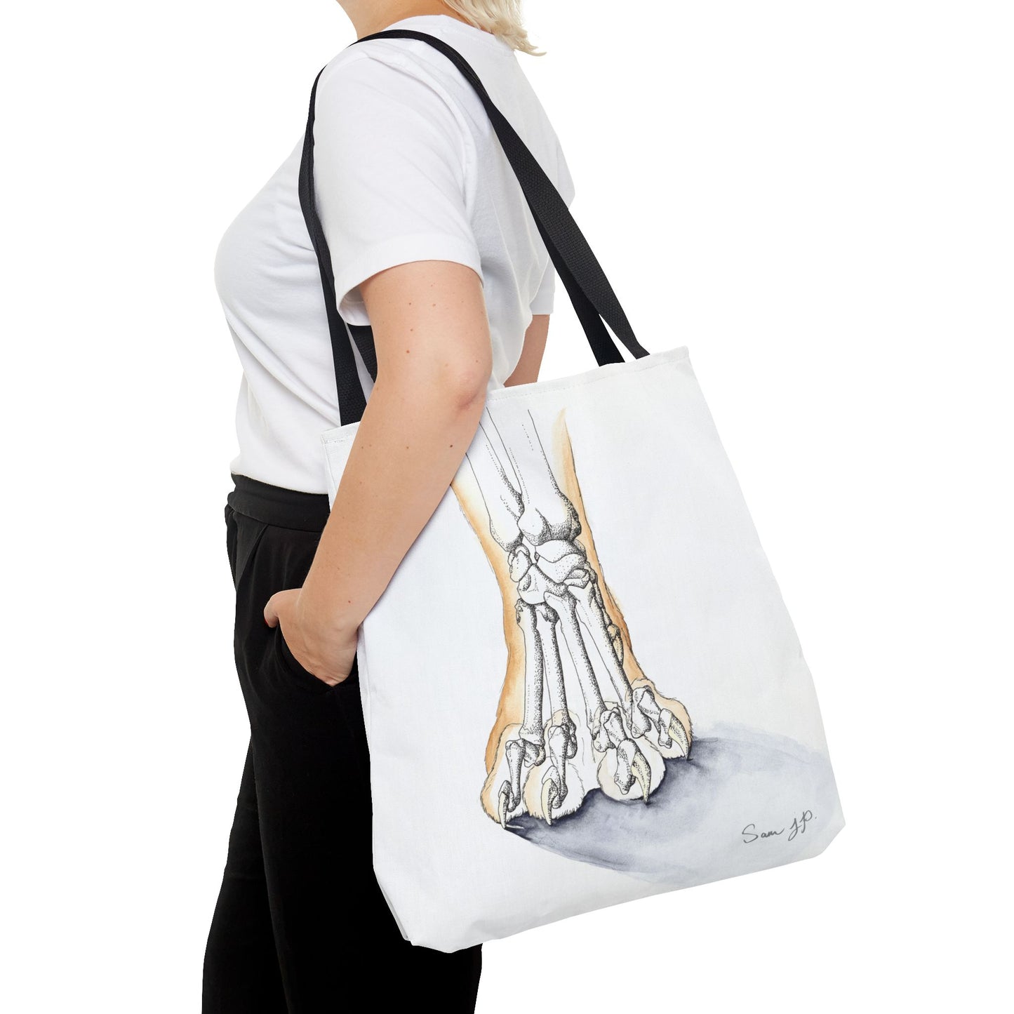 "Feline Paw Study" Tote Bag
