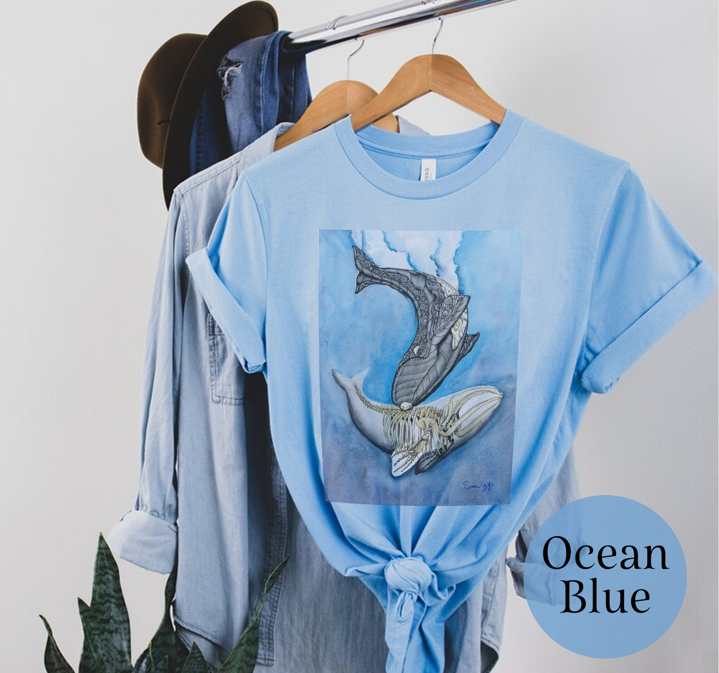 "North Right Whale Study," Unisex T-Shirt
