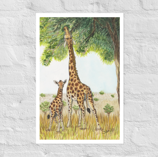 "Reach" Print of Original Watercolor