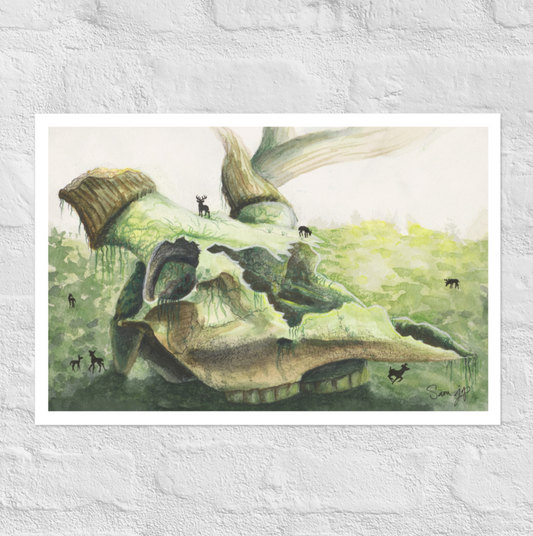 "Perish" Print of Original Watercolor