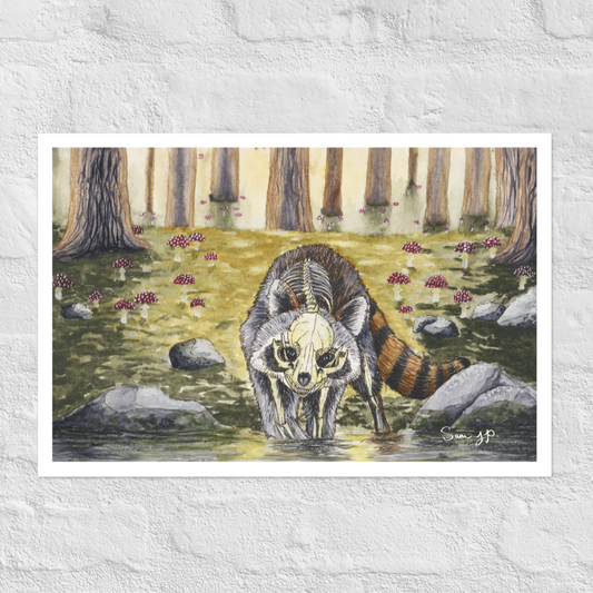 "Rabble, Decay" Print of Original Watercolor and Ink