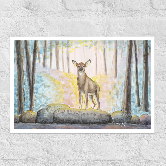 "Echo, Dawn" Print of Original Watercolor