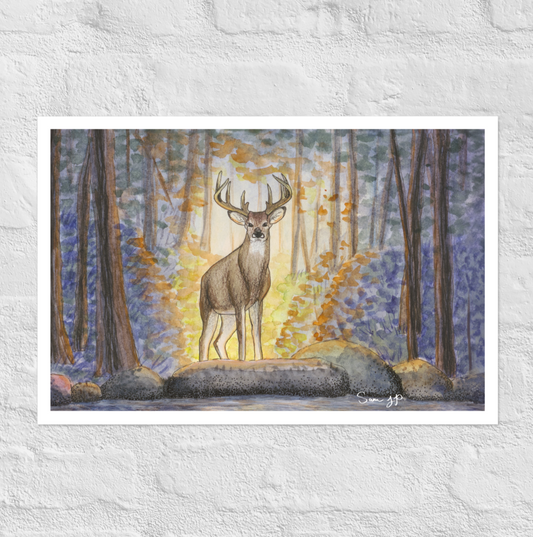 "Echo, Dusk" Print of Original Watercolor