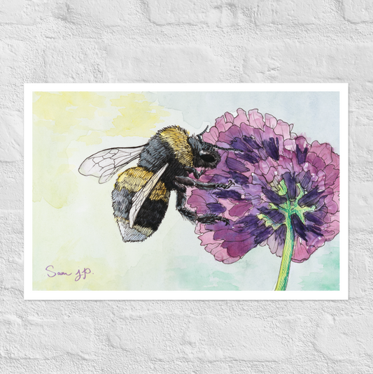 "Floccose", Print of Original Watercolor