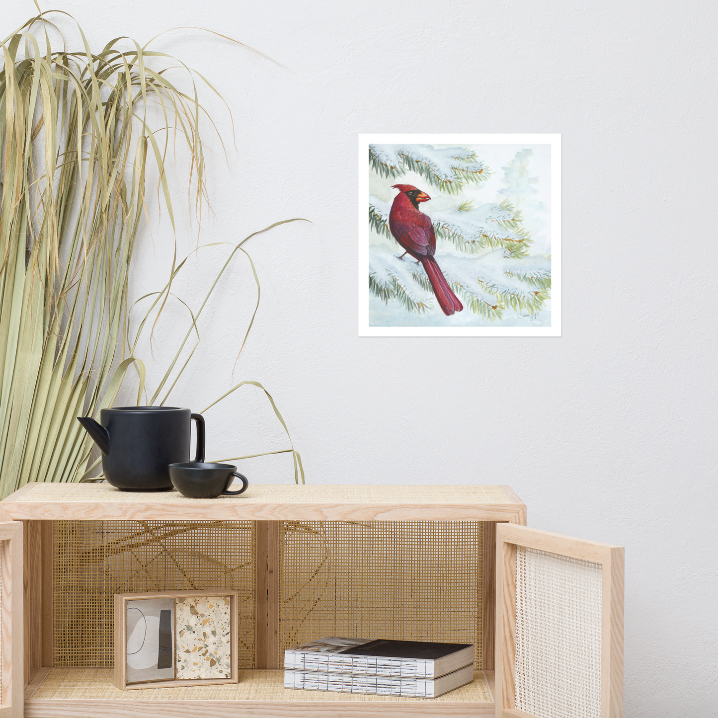 "Vermilion Winter" Print of Original Watercolor