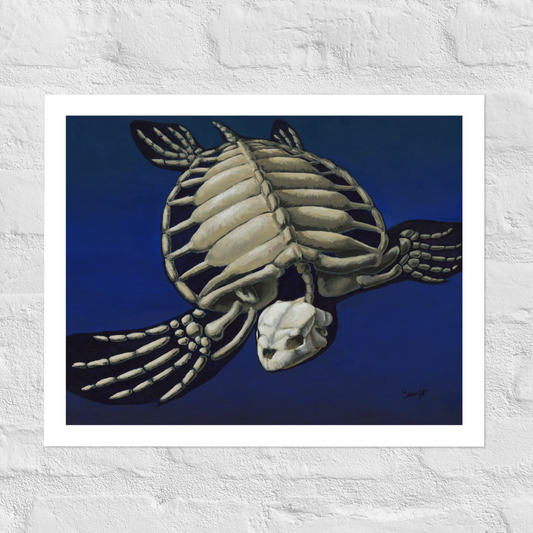 "Ossein" Print of Original Acrylic Painting