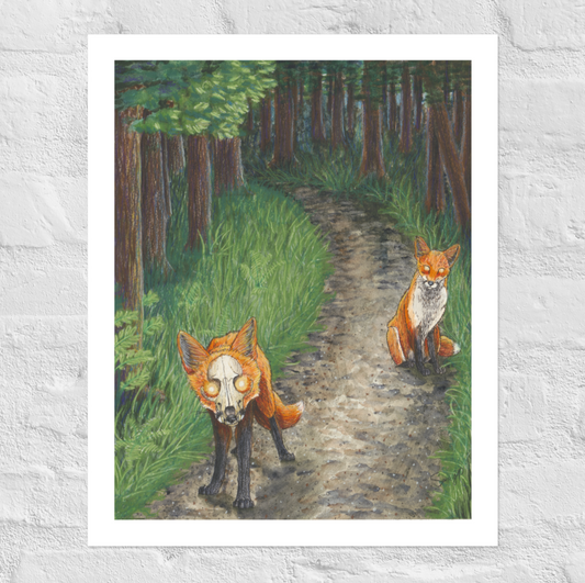 "Mischief" Print of Original Watercolor