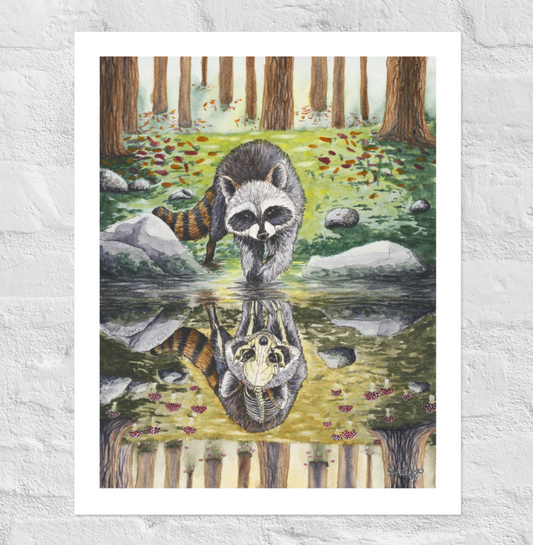 "Rabble" Print of Original Watercolor and Ink
