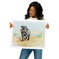 "Charge", Print of Original Watercolor
