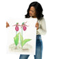 "Pink Lady Slipper Study" Print of Original Watercolor