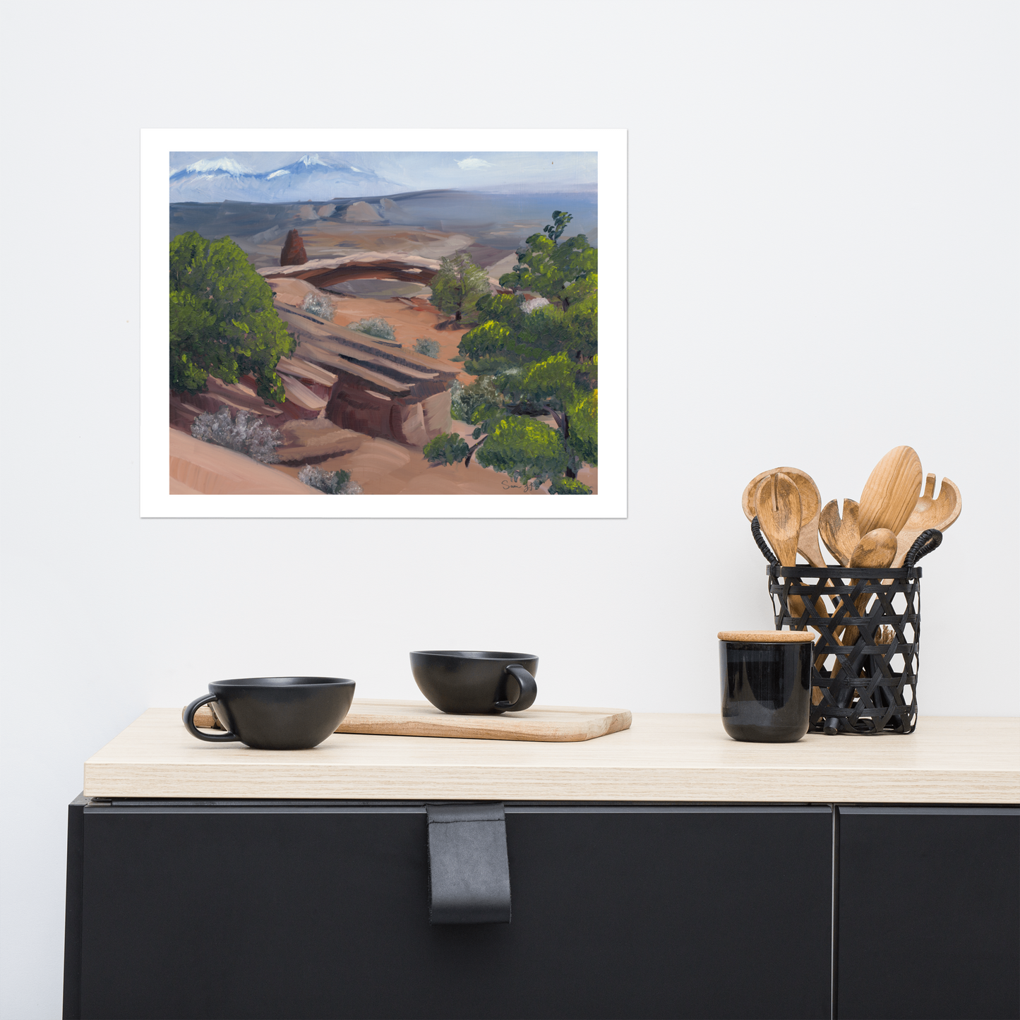 "Utah Landscape", Print of Original Oil Painting