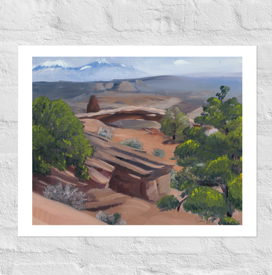 "Utah Landscape", Print of Original Oil Painting
