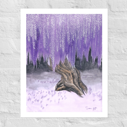 "Wisteria Tree" Print of Original Watercolor
