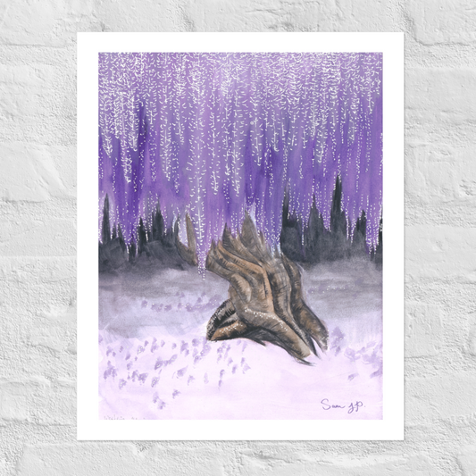 "Wisteria Tree" Print of Original Watercolor