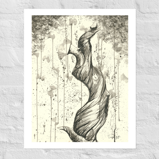 "Twisted Branch", Print of Original Ink Illustration