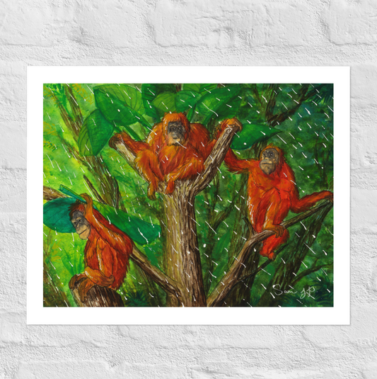 "Converge", Print of Original Watercolor