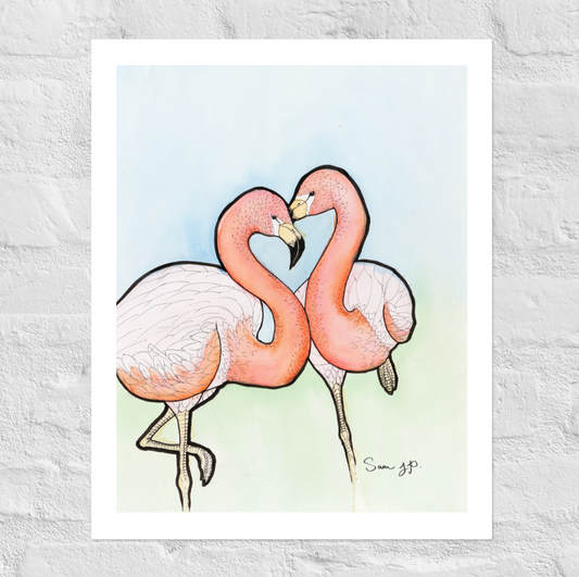 "Fuchsia", Print of Original Watercolor