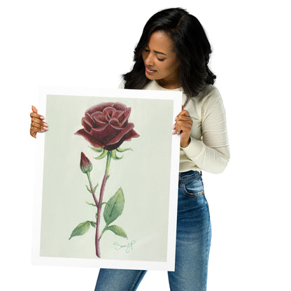 "Rose Study" Print of Original Watercolor