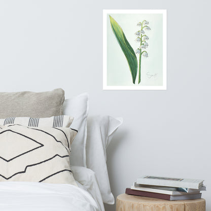 "Lily-of-the-Valley Study" Print of Original Watercolor