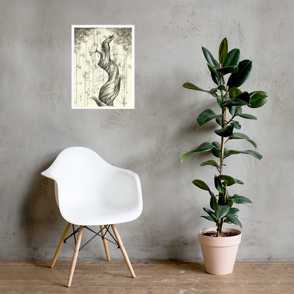 "Twisted Branch", Print of Original Ink Illustration